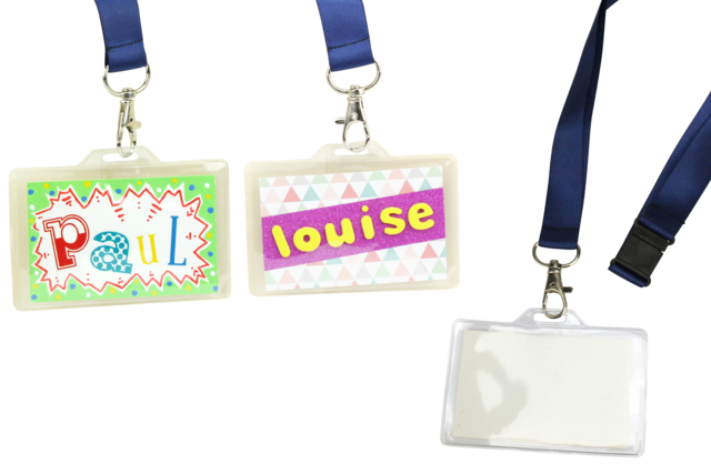 Personalizable Lanyards - 6 Pieces - 1 - Transparent Plastic - 10doigts.com - Plastique Transparent - 10doigts.fr