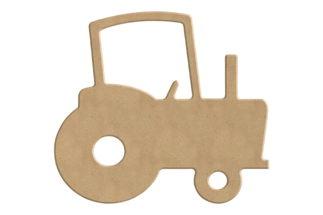 Decorative Wooden Tractor - 1 - Wooden Shapes - 10doigts.com - Formes en bois à décorer - 10doigts.fr
