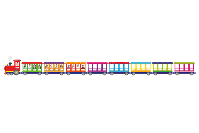 Photo Train Trombinoscope in Sturdy Card - 2 - Essential School Supplies - 10doigts.com - Indispensables Créatifs pour l'École - 10doigts.fr