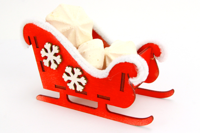 Wooden Sleigh to Assemble - 13 cm - 4 - Christmas Wooden Objects - 10doigts.com - Décorations de Noël en bois - 10doigts.fr