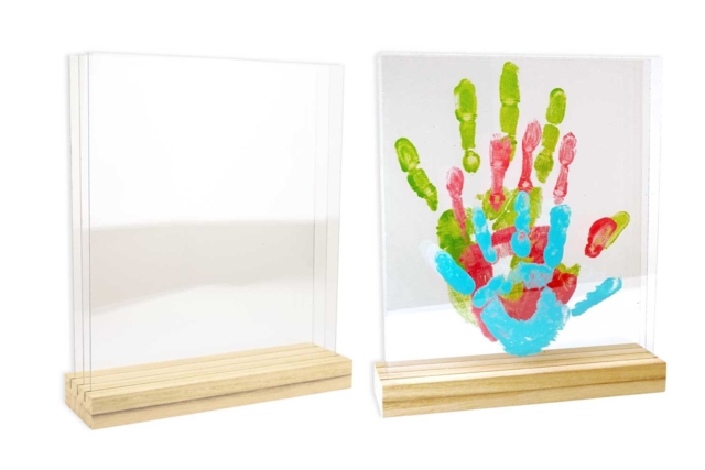 Acrylic Frames + Base - 23 cm - 1 - Wooden Photo Frames - 10doigts.com - Cadres photo en bois à décorer - 10doigts.fr
