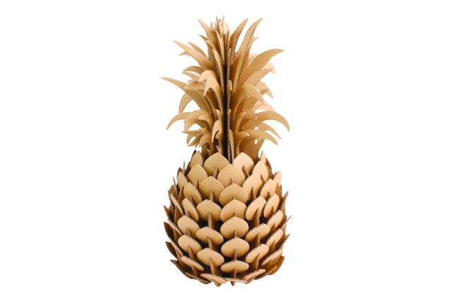 Cardboard Pineapple to Assemble - 1 - Cardboard Decorations - 10doigts.com - Décors en carton - 10doigts.fr