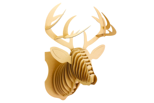 Cardboard Deer Head Trophy Kit - 1 - Cardboard Decorations - 10doigts.com - Décors en carton - 10doigts.fr