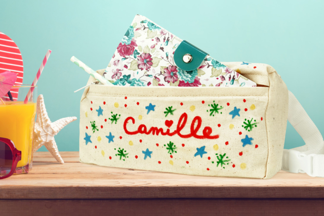 Cotton Fanny Pack - 21 cm - 2 - Cotton, Linen - Textiles - 10doigts.com - Coton, lin - Textiles - 10doigts.fr