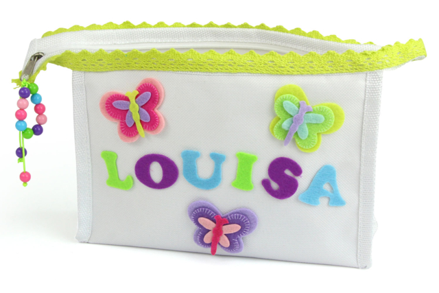 Cotton Toiletry Bag, 20 cm - 5 - Cotton, Linen - Textiles - 10doigts.com - Coton, lin - Textiles - 10doigts.fr