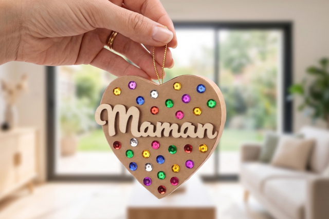 A Sparkling Heart for Mom - Guirlandes et suspensions de Noël - 10doigts.fr