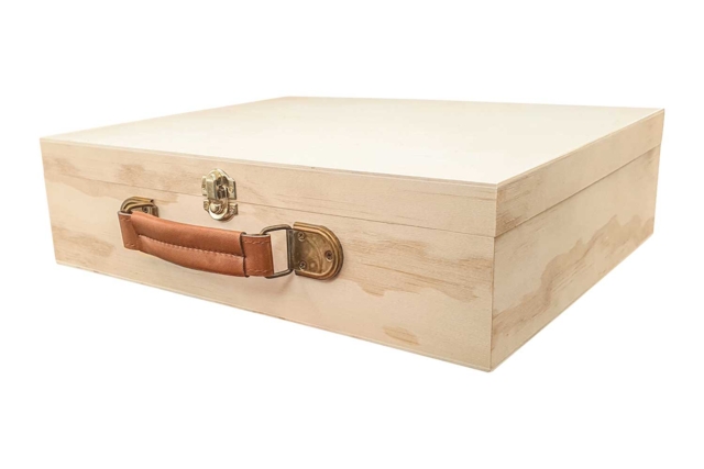 Caja rectangular para decorar - Boîtes en bois à décorer - 10doigts.fr