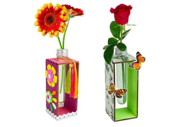 Personalized Wooden Bud Vase - 5 - Home Decor - 10doigts.com - Home Déco - 10doigts.fr