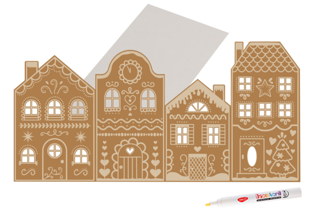 pueblo de pan de especias - Crèches et villages de Noël à fabriquer - 10doigts.fr