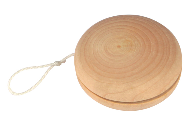 Natural Wooden Yo-Yo - 1 - Wooden Games and Toys - 10doigts.com - Jeux et Jouets en bois à décorer - 10doigts.fr