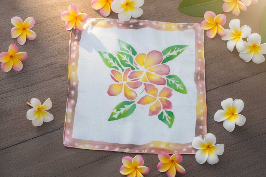 Silk Scarf, Watercolor Effect