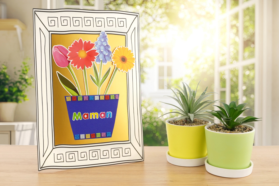 Cuadro floral para el día de las madres